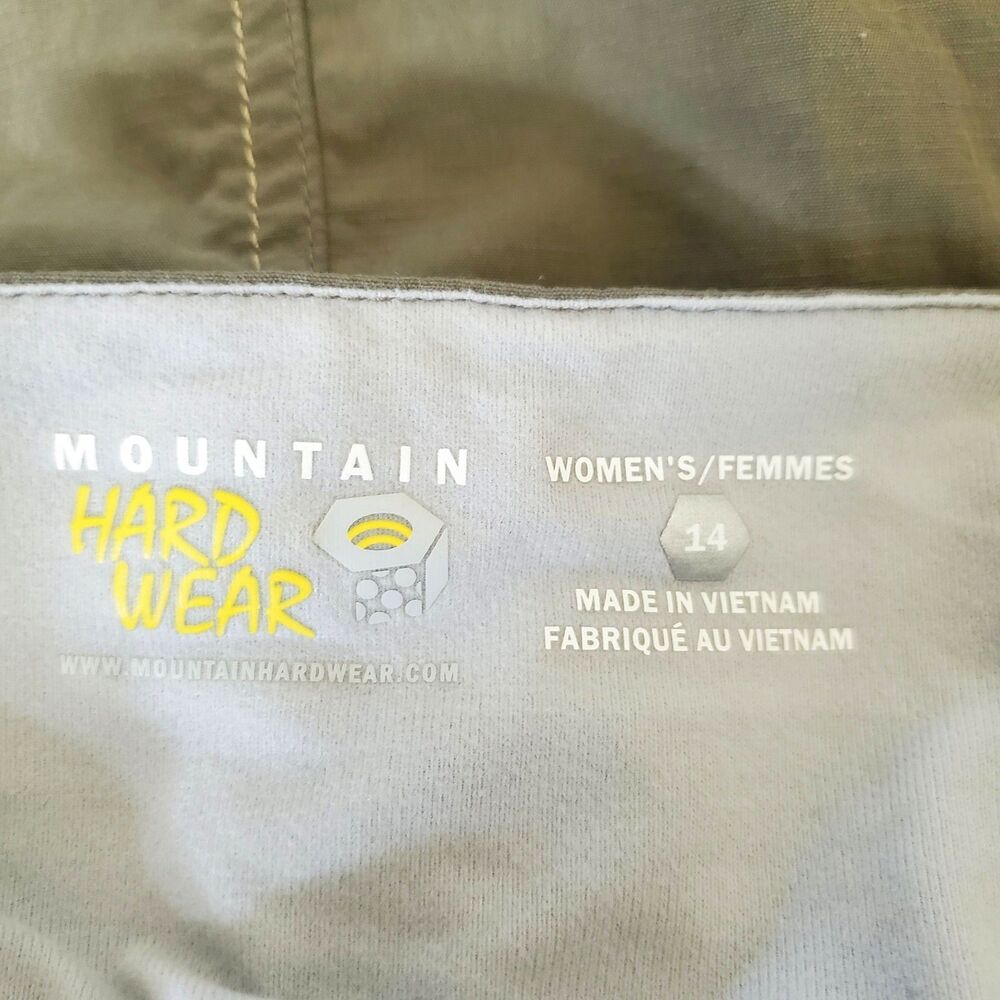 Mountain Hardwear Skirt Women's Size 14 Khaki Green Pockets Outdoors Hiking - Picture 8 of 9